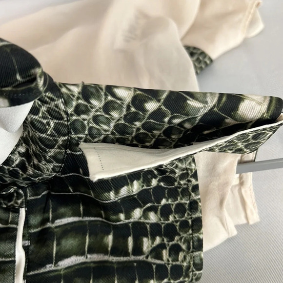 Reed Krakoff Sleeveless Hidden Button Up Closure Silk Blend Size 2 - Picture 9 of 9